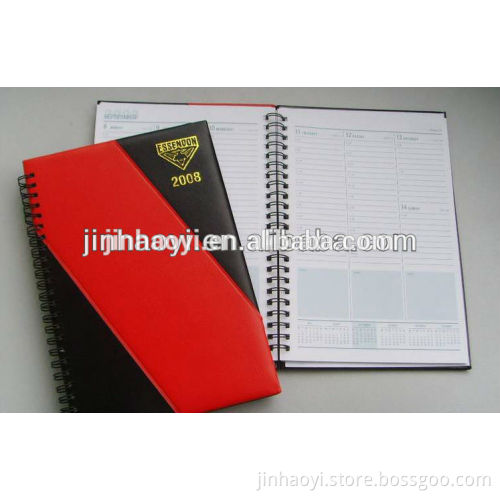 2016 high quality wire o books spiral notebook with colored paper printing